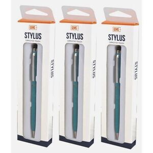 GEMS (Lot of 3) Computer/Laptop Stylus and Ball Point Pen Combo TEAL